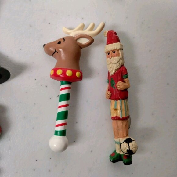 Vintage Holiday Pin Pinback Brooch Lot of 8 Halloween Christmas Easter Witch - Picture 2 of 16